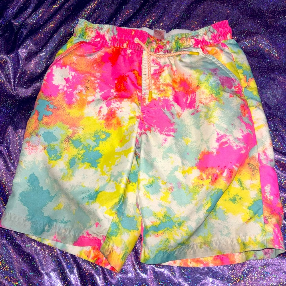 Boys Tie Dye Swim Trunks